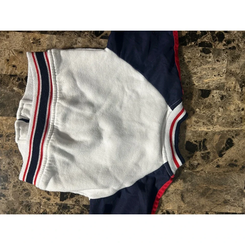 U.S. Polo Assn Baby Boy Track Jacket 12M Red White Blue Star Varsity Full Zip